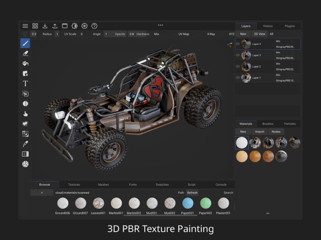 开源3D绘画工具 ArmorPaint iPad软件下载 iPad专用-第1张