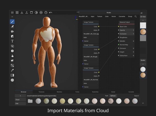 开源3D绘画工具 ArmorPaint iPad软件下载 iPad专用-第2张